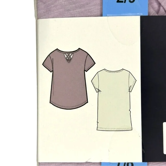 GAP Girl's 2 Pack Short Sleeve Soft Graphic Logo Cut Out Back Tee Size 4/5 & 6/7 - Picture 8 of 8